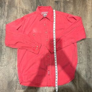 Vintage Marlboro red denim button up